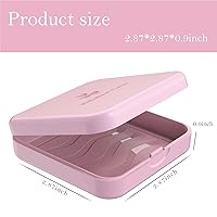 Vista 2 de Estuche de retención, ARGOMAX Aligner, caja de frenos, caja de ortodoncia de 2 piezas (rosa).