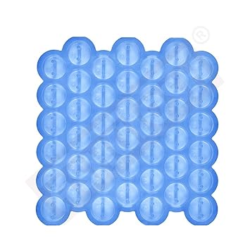 Ashutosh Rubber Round Cover Block Mould for Slab -15 mm with Hole -40 mm Diameter (42 Cavity)