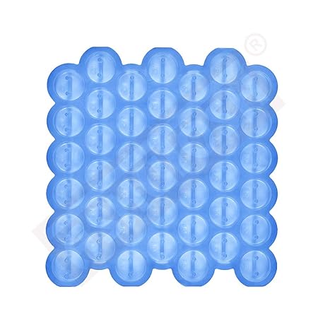 Ashutosh Rubber Round Cover Block Mould for Slab -15 mm with Hole -40 mm Diameter (42 Cavity)