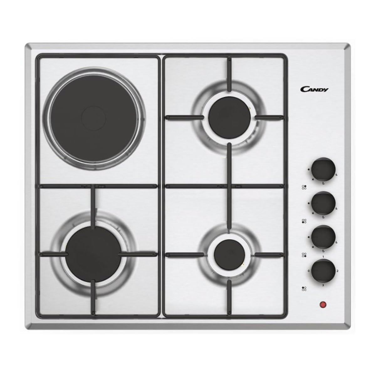 Plaque de cuisson au gaz Candy Cmgh31X/1 2900W Gris