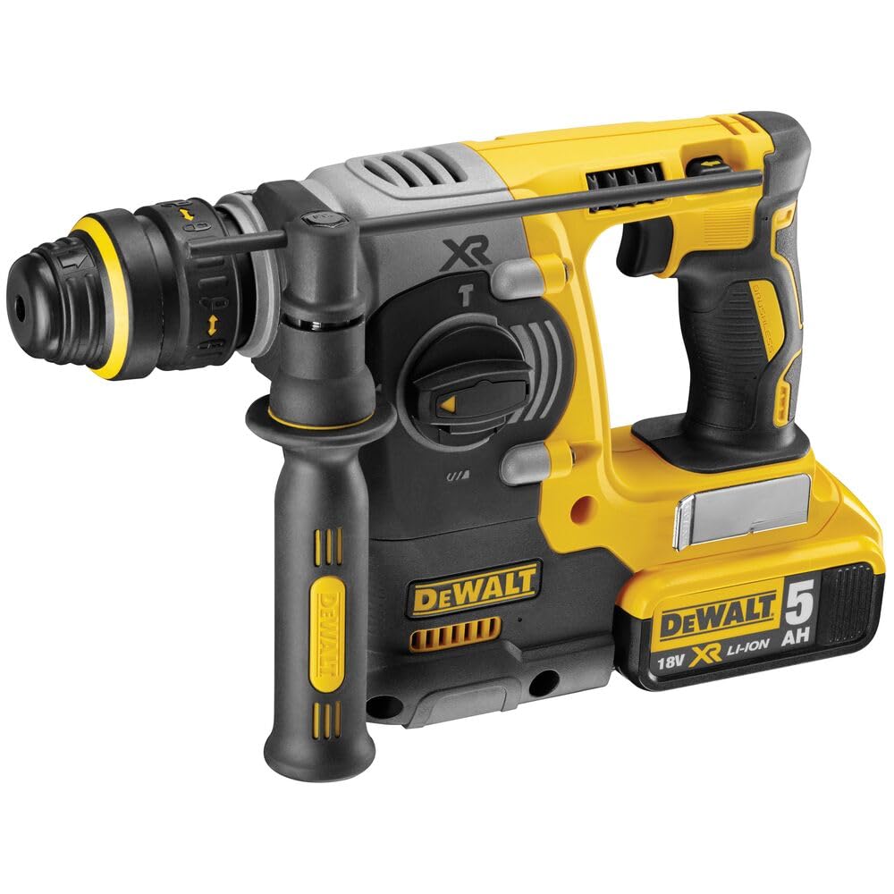 DEWALT DCH273P2 młotek obrotowy SDS-Plus 2 1J 400 W 2x 18 V 5 Ah Black Yellow