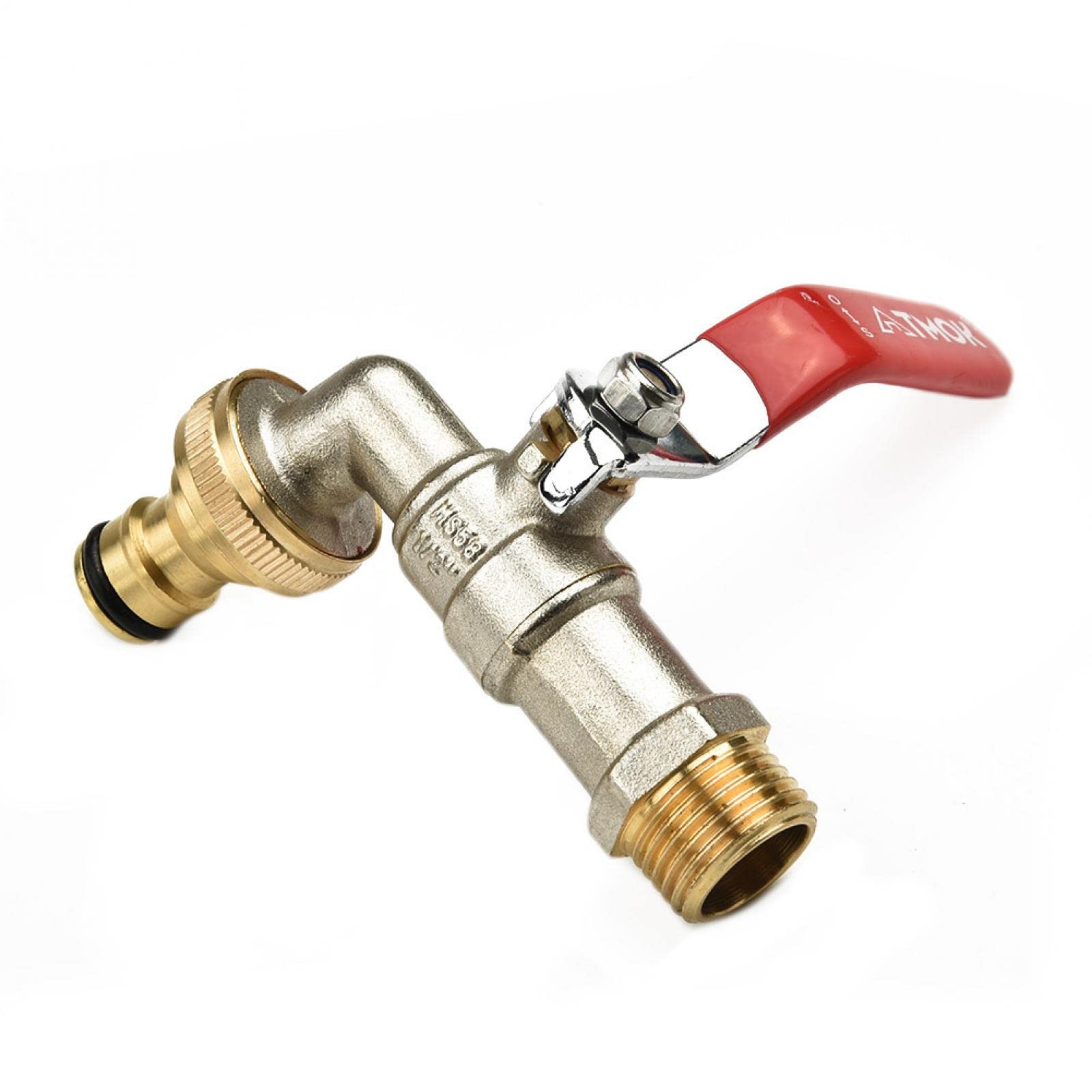 I rubinetti da esterno del giardino Rubinetto da giardino, rubinetto Valvola a leva da 1/2 pollice Valvola a sfera Uscita acqua da giardino Raccordo esterno Connettore filettato Adattatore di scarico