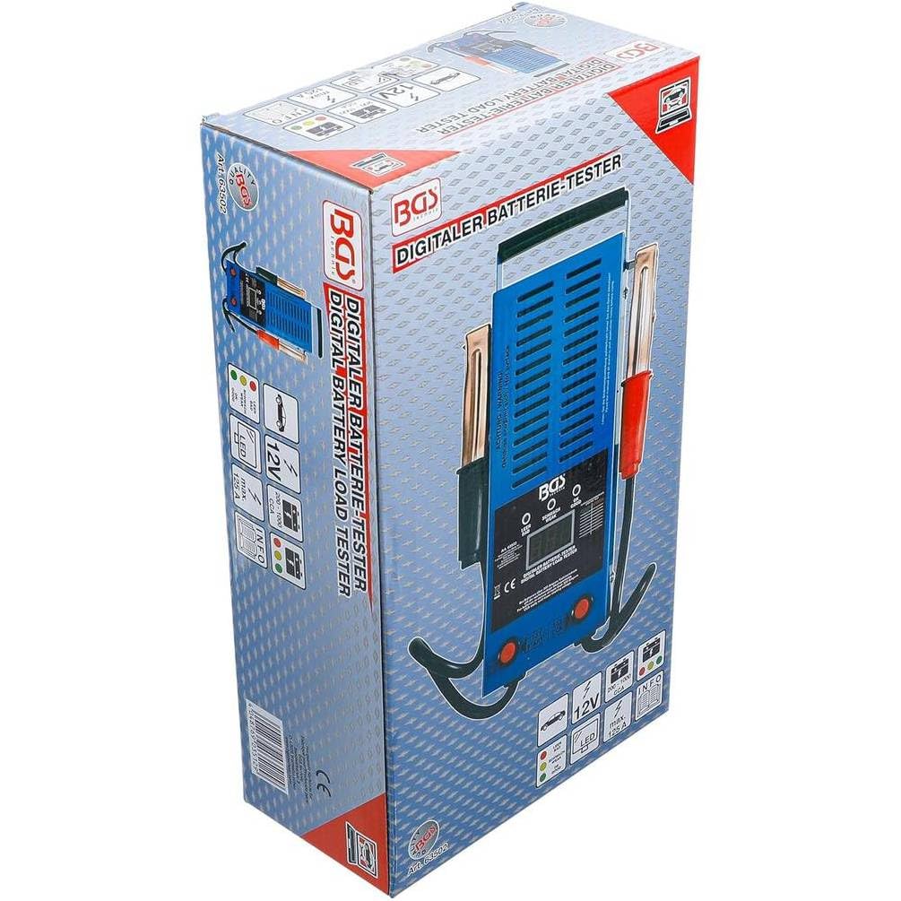 D-Work Digitaler Batterietester – 18,5 x 9,6 x 31,9 cm – präzise und einfach zu bedienen, Pro, 12 V