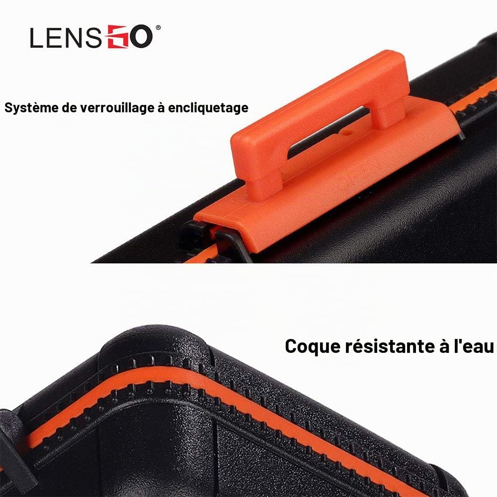 Étuis pour Carte Mémoire de la Batterie de Caméra, LENSGO D950 Boîte de Rangement pour Carte de Batterie pour Caméra Compact pour 3 Batteries de Caméra 6 Cartes SD 3 Cartes CF ou 3 Cartes XQD