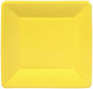 Yellow square plates Clearance