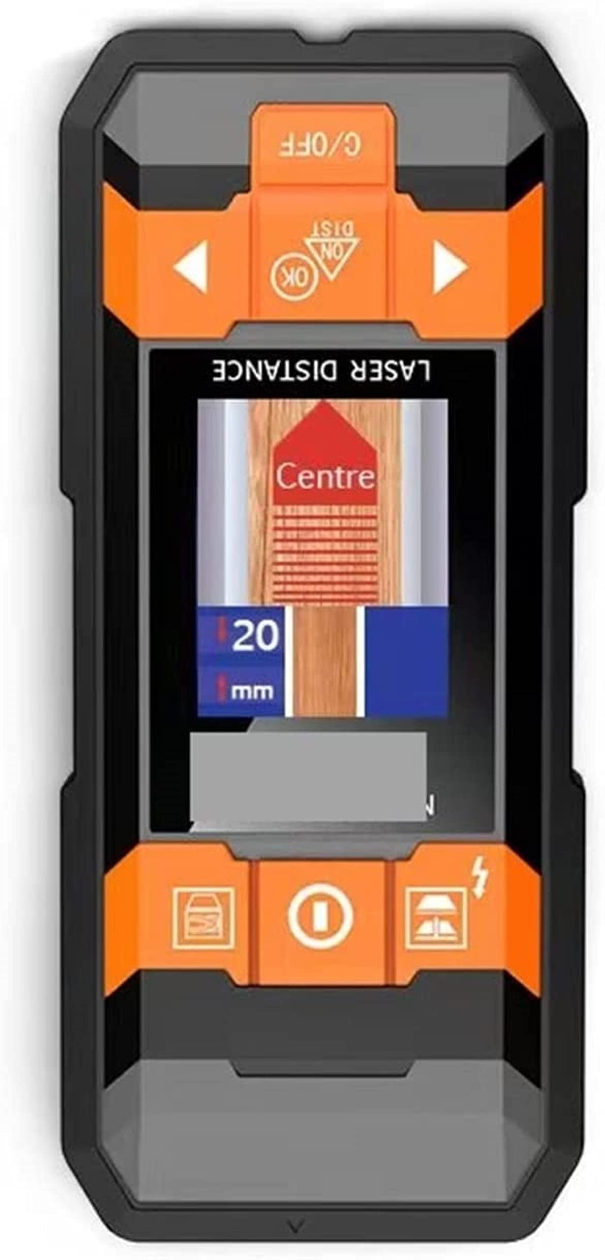 Détecteur de goujons télémètre pour installation fil électricien et ligne sombre