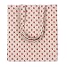 Caixia Women's Cotton Strawberry Print Canvas Tote Shopping Bag Light Brown