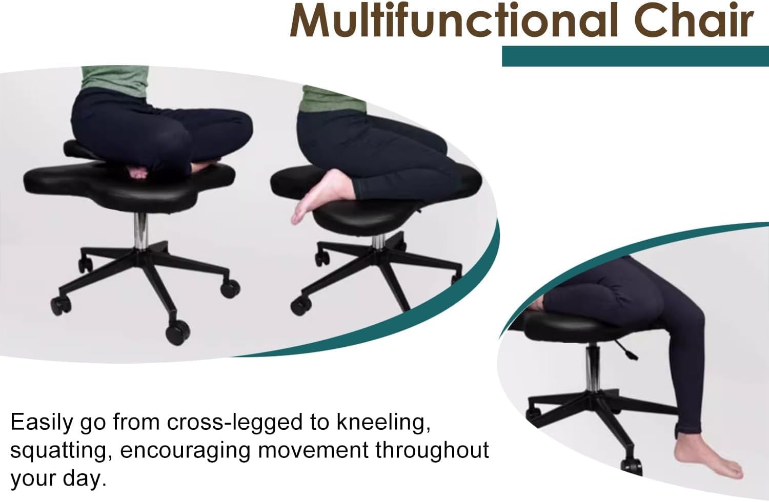 Cross Legged Office Chair Active Office Chair for Sitting in