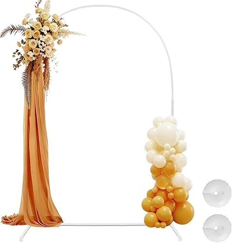 Miniatura 10 de Soporte de arco cuadrado de plástico: kit de arco de globos ligero desmontable con base de bolsa de agua para estabilidad, forma variable para arco