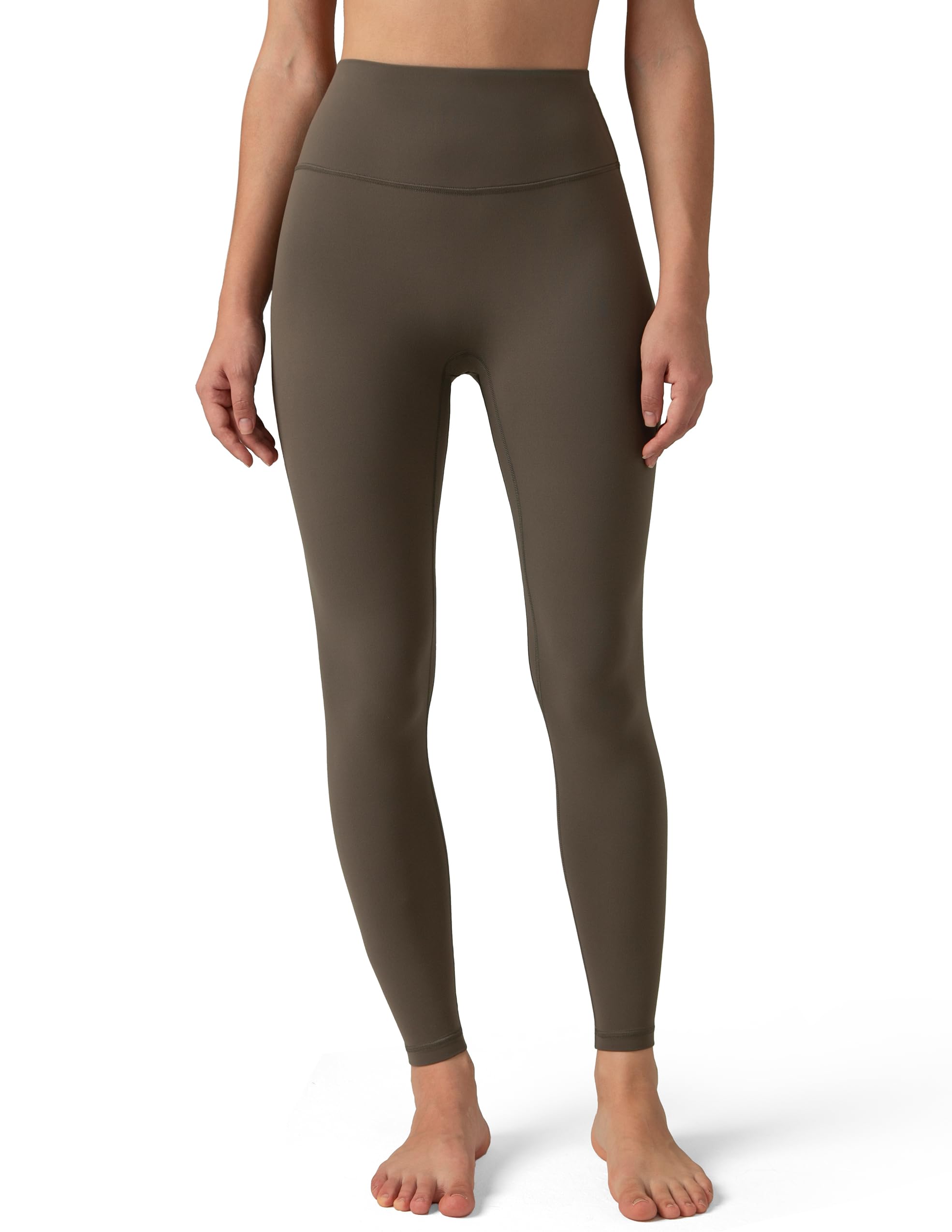 Colorfulkoala Dreamlux No Front Seam Leggings for Women 25"/28" Inseam, Seamless High Waisted Buttery Soft Yoga Pants