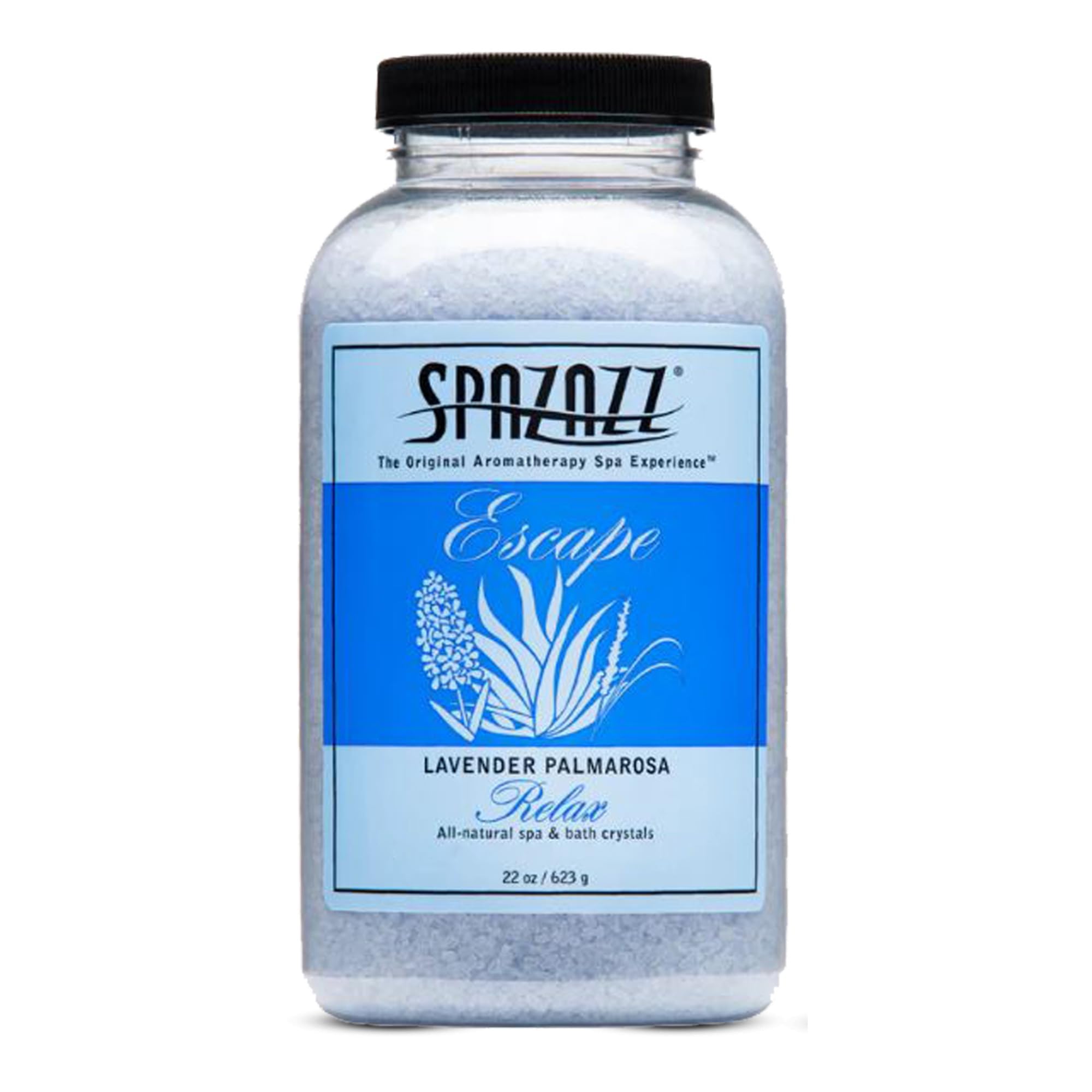 Spazazz Happy Hot Tubs 22oz Lavender Palmarosa Crystals Hot Tub Fragrance Spa Crystal
