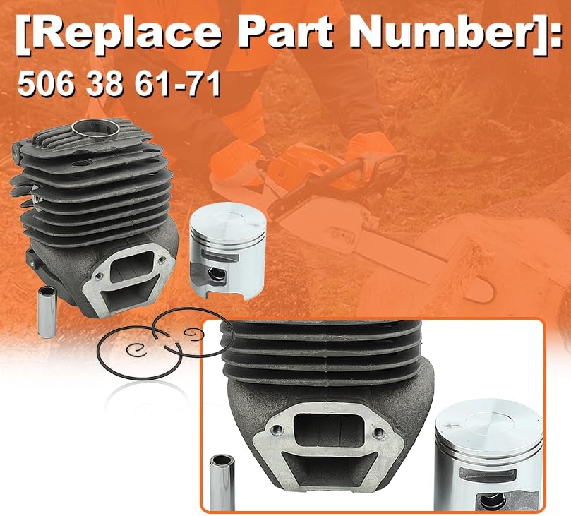Miniatura 3 de 506 38 61-71, kit de cilindro de 2.008 in, para Husqvarna para socio K750 K760