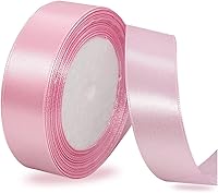 Vista 95 de Cinta dorada para envolver regalos, cinta de satén de 1 pulgada x 25 yardas para manualidades, fabricación de lazos para el cabello, coronas, ramos