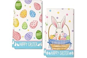 Soft, Absorbent Easter Kitchen Towels, 2-Pk