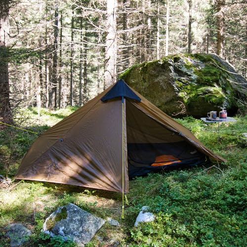 Image of Night Cat Ultralight Tent 1 Person for Professional Backpacker Hiker 2 LBS Only Lanshan Backpacking Bivvy Ground Tent Heavy Rain Waterproof Trekking Pole Not Included