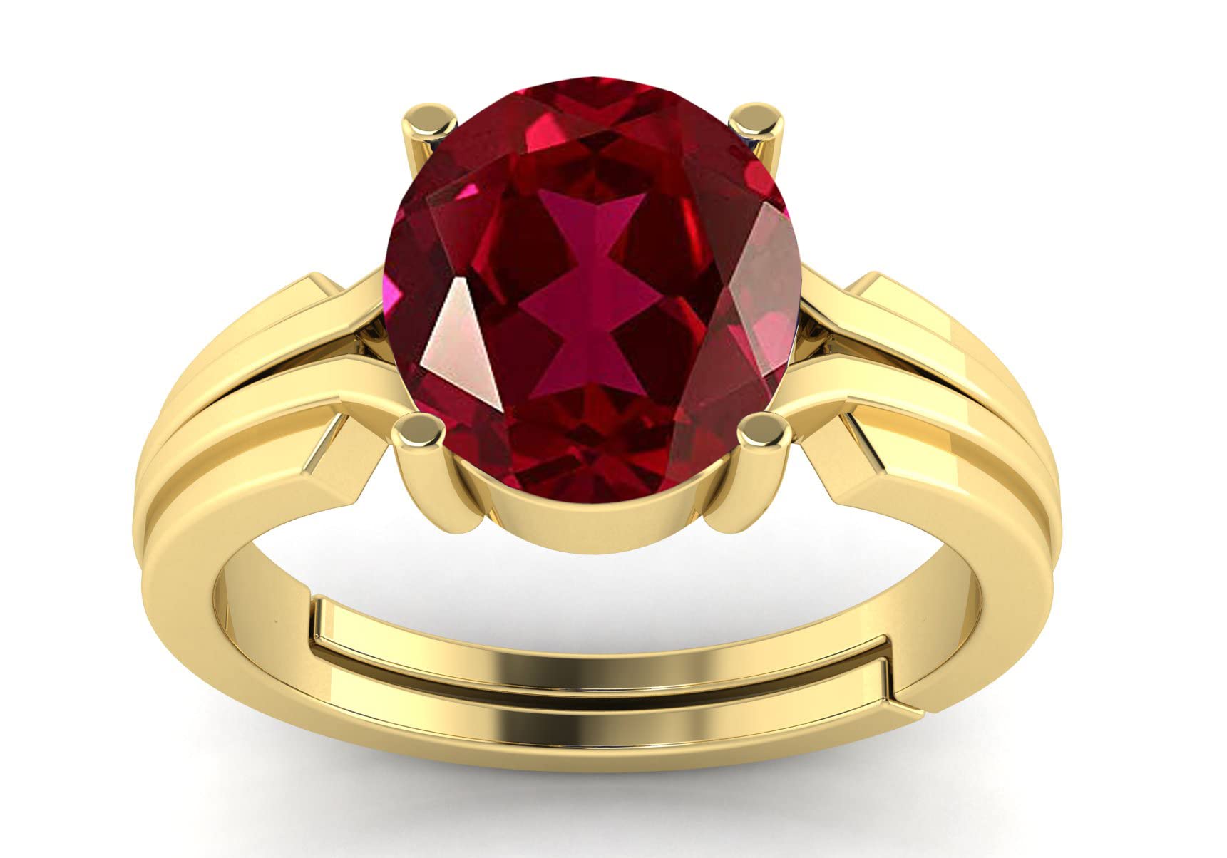 LMDPRAJAPATIS 5.25 Ratti 4.45 Carat Natural Ruby Manik Gemstone Gold Plated Adjustable Ring For Men And Women (B0BCYKRLB1) Amazon Price History, Amazon Price Tracker