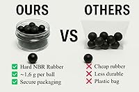 Vista 4 de 100 bolas de goma dura para pistolas marcadoras RAM Shooting Training Autodefensa en calibre 50