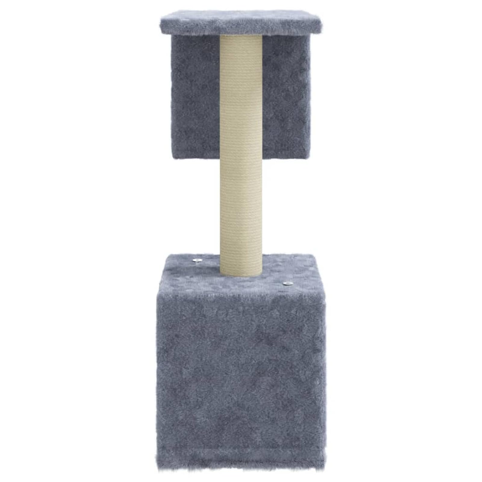 Skrobaczka dla kota z sizalowymi słupkami, CIADAZ kot, akcesoria dla kotów, rozrusznik dla kotów, drapak dla kotów, 60 cm, jasnoszary