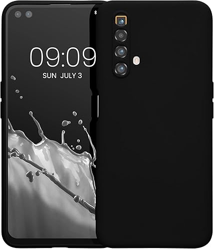Miniatura 5 de kwmobile Funda compatible con Realme X3 SuperZoom  X50 5G - Funda protectora delgada de TPU con acabado mate suave - Negro mate