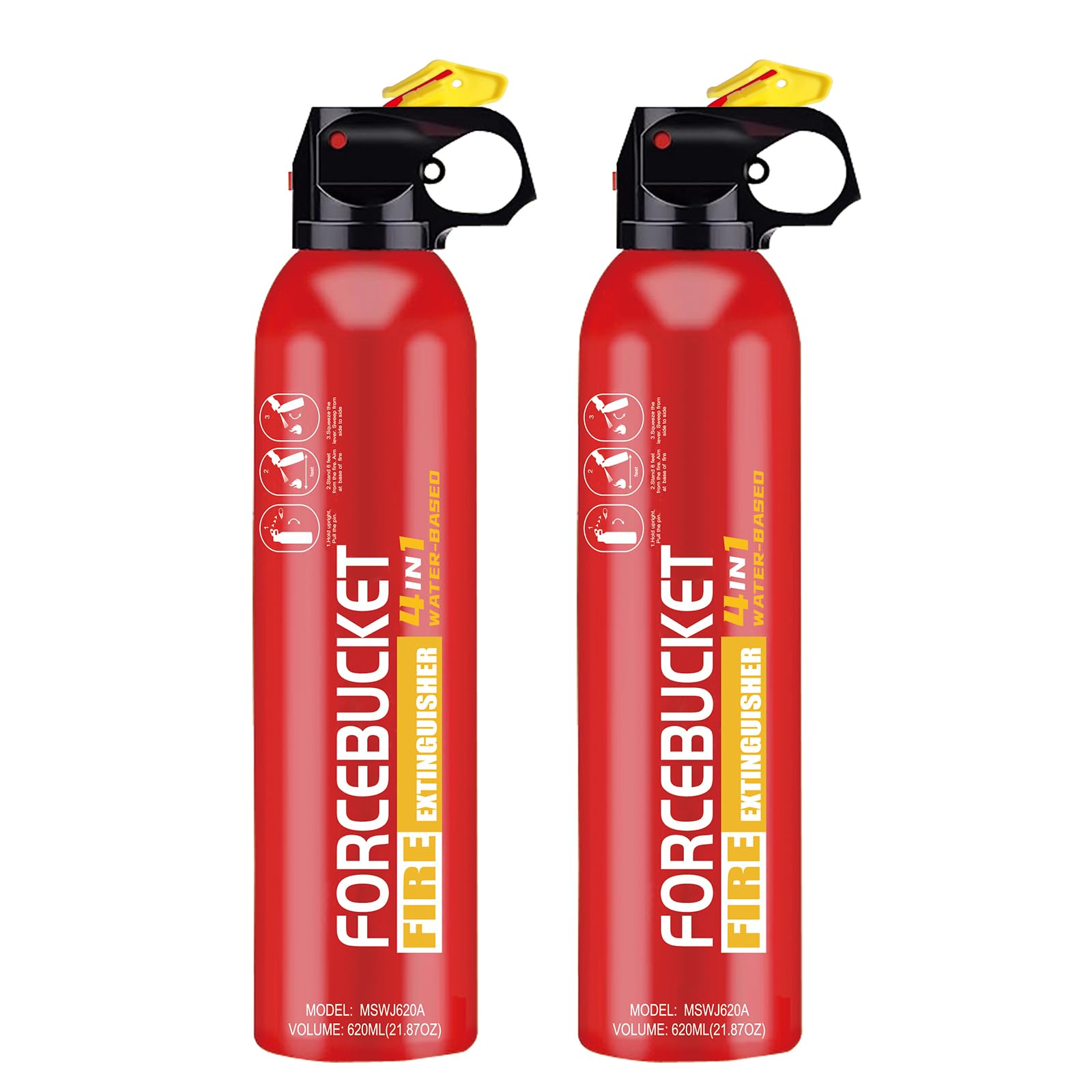 Portable Fire Extinguisher Spray With Bracket Can Prevent Re-Ignition,Best Suitable for Home, Kitchen, Car | For Electric, Textile and Grease Fires | Non-Toxic, Easy Clean