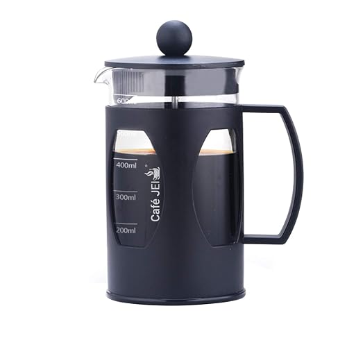 Cafe JEI French Press Coffee And Tea Maker 600ml With 4 Level Filtration System