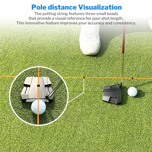 Outil de putt de golf kit d'entraînement extérieur et intérieur pour maison - 2