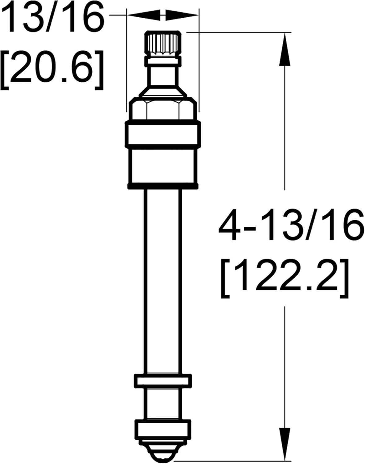 Pfister 910-3000 Roman Tub Compression Stem