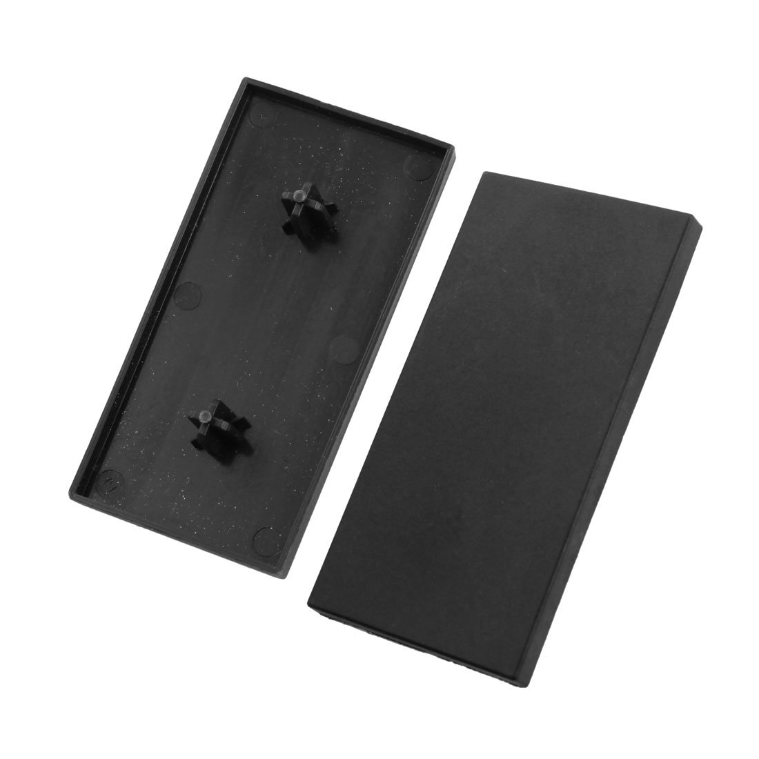 Uxcell Black Sourcingmap 2 Pcs Extrusion End Cap For 80Mm X 40Mm T-Slot Aluminum Profile