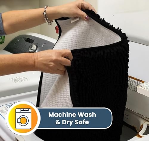 Vista 187 de Muddy Mat® - Tapete de microfibra superabsorbente para mascotas, antideslizante y lavable, de felpilla, secado rápido, para entrada