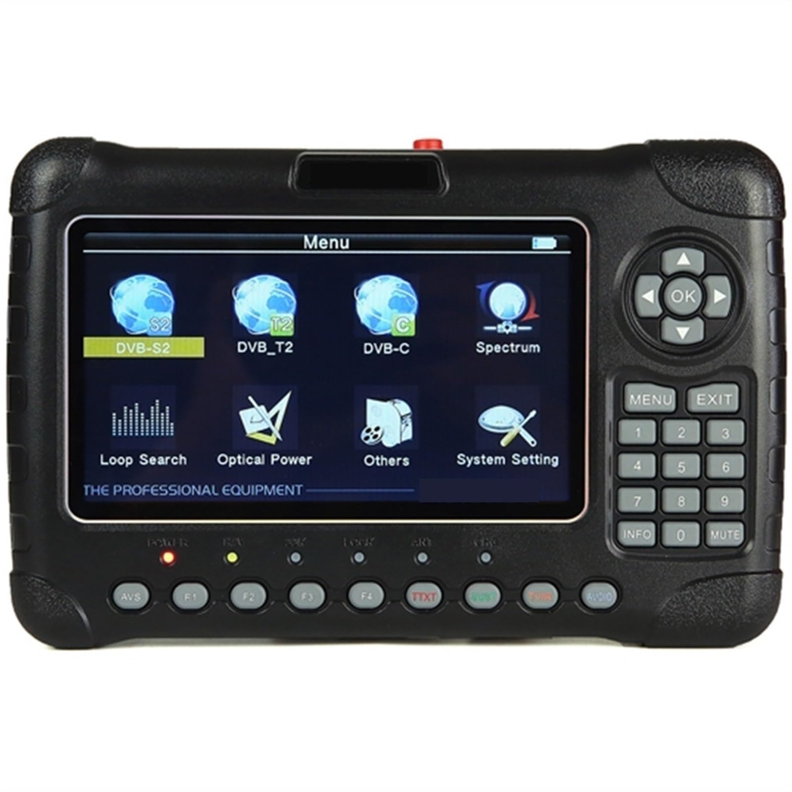DVB-S2/T2/C Combo HD Détecteur De Satellite H.265 HEVC MPEG-4 QPSK 8PSK 16APSK Écran LCD TFT 4.3 Pouces Facile à Utiliser