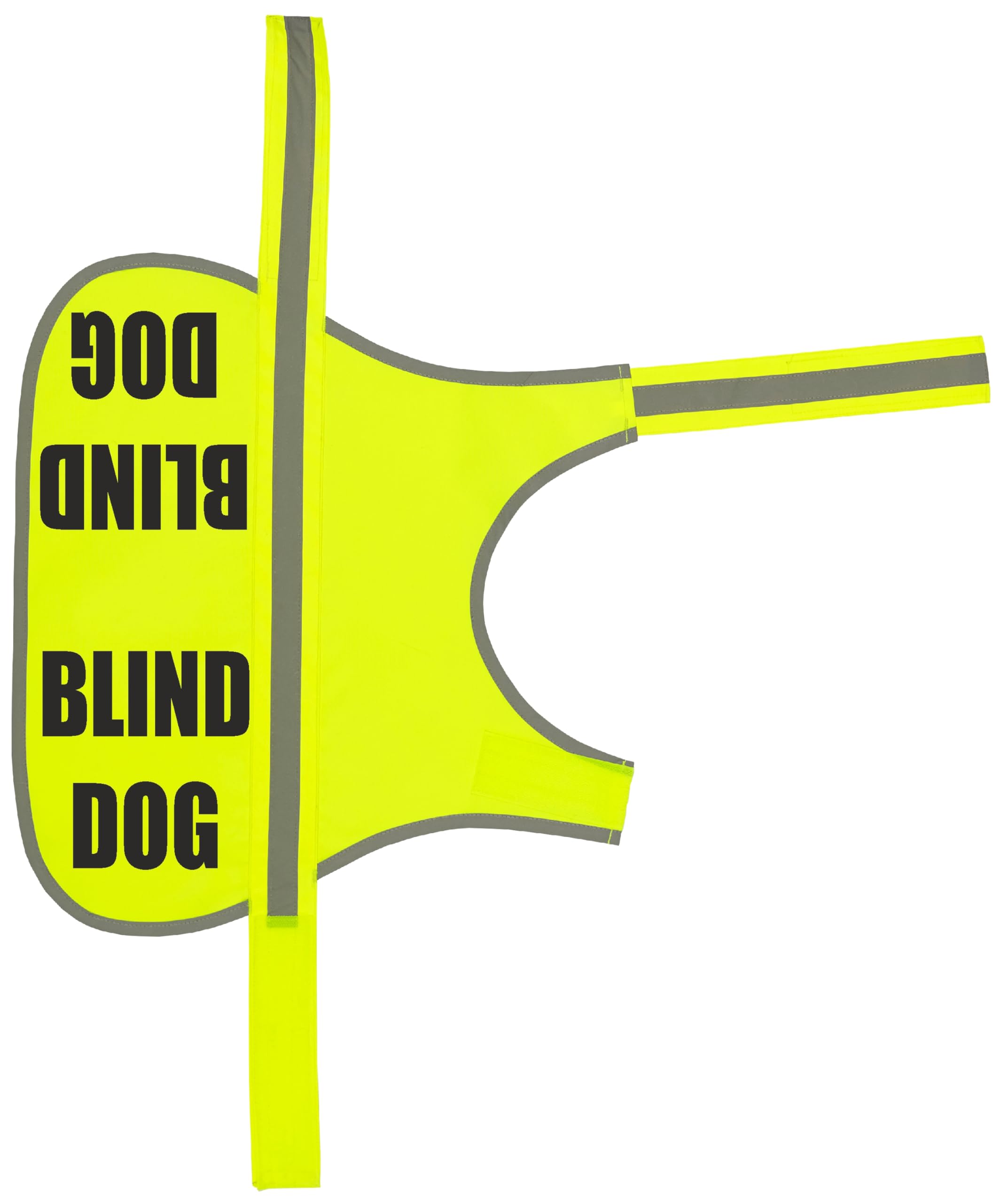Flexi-Print Blind Dog Vest - Personalised Dog Hi Vis Vest Reflective Dog Coat, Service Dog Vest, Nervous Dog Products, Dog Hi Viz, Reactive Dog Warning, Dog Training Vest, Dog Walking Accessories