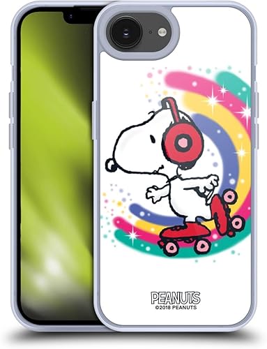 Vista 49 de Head Case Designs Funda de gel suave con licencia oficial de Peanuts I Love Pattern Snoopy Boardwalk Airbrush compatible con Apple iPhone 15