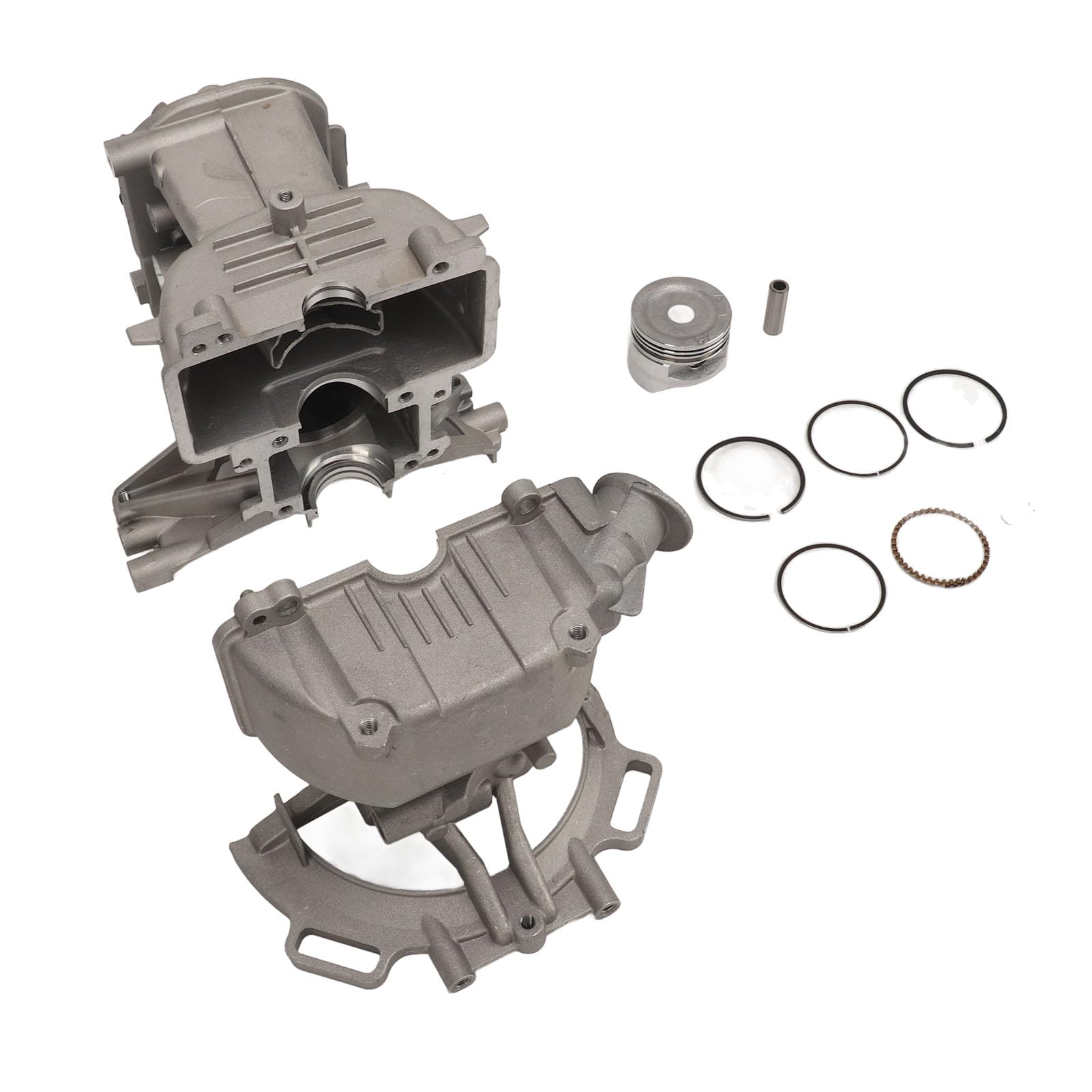 Tbest Kit de Ensamblaje de Pistón de Cilindro de 39 Mm para Desbrozadora Gx35 Gx35Nt Hht35S Umk435 Gx35Nts3 Piezas de Repuesto de Anillos de Pasador de Pistón de Aluminio con Alta Dureza y Resistencia