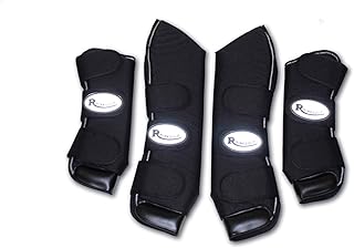 Rhinegold Full Length Ripstop Travel Boots, Full, Black