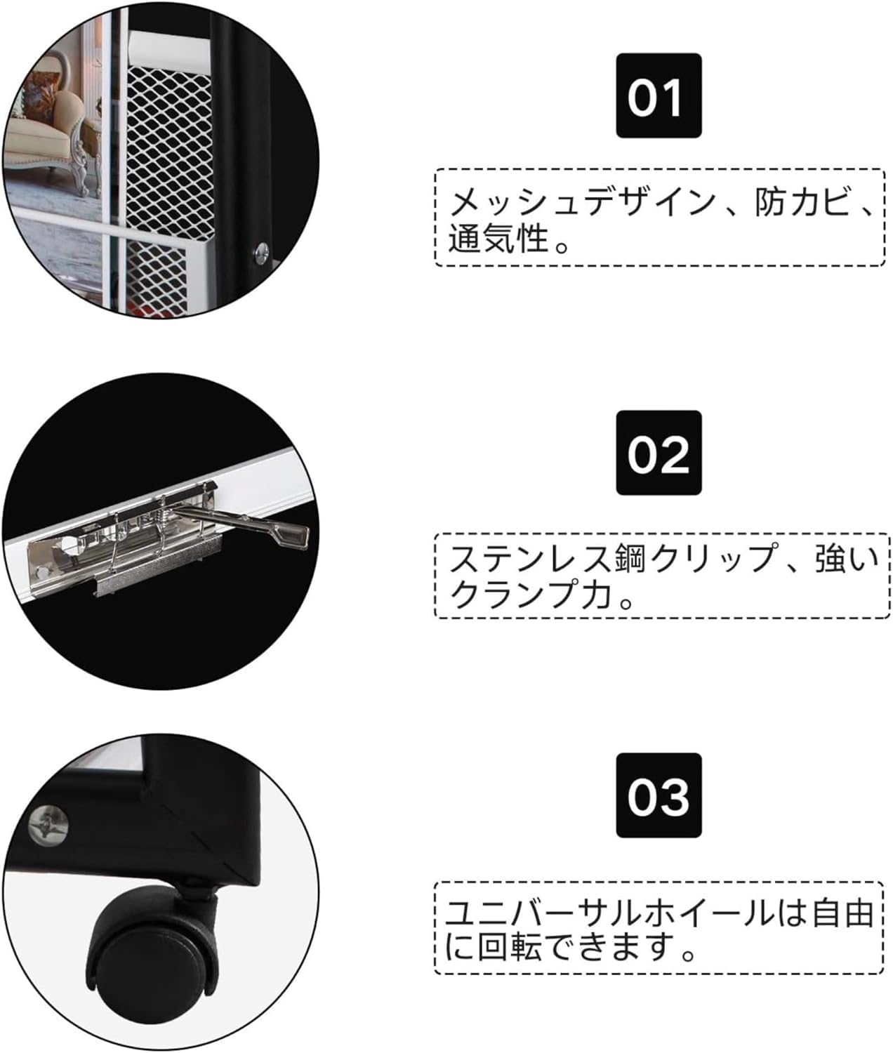 Amazon | 新聞ラック 6段新聞はさみ+2段マガジンラック キャスター付き