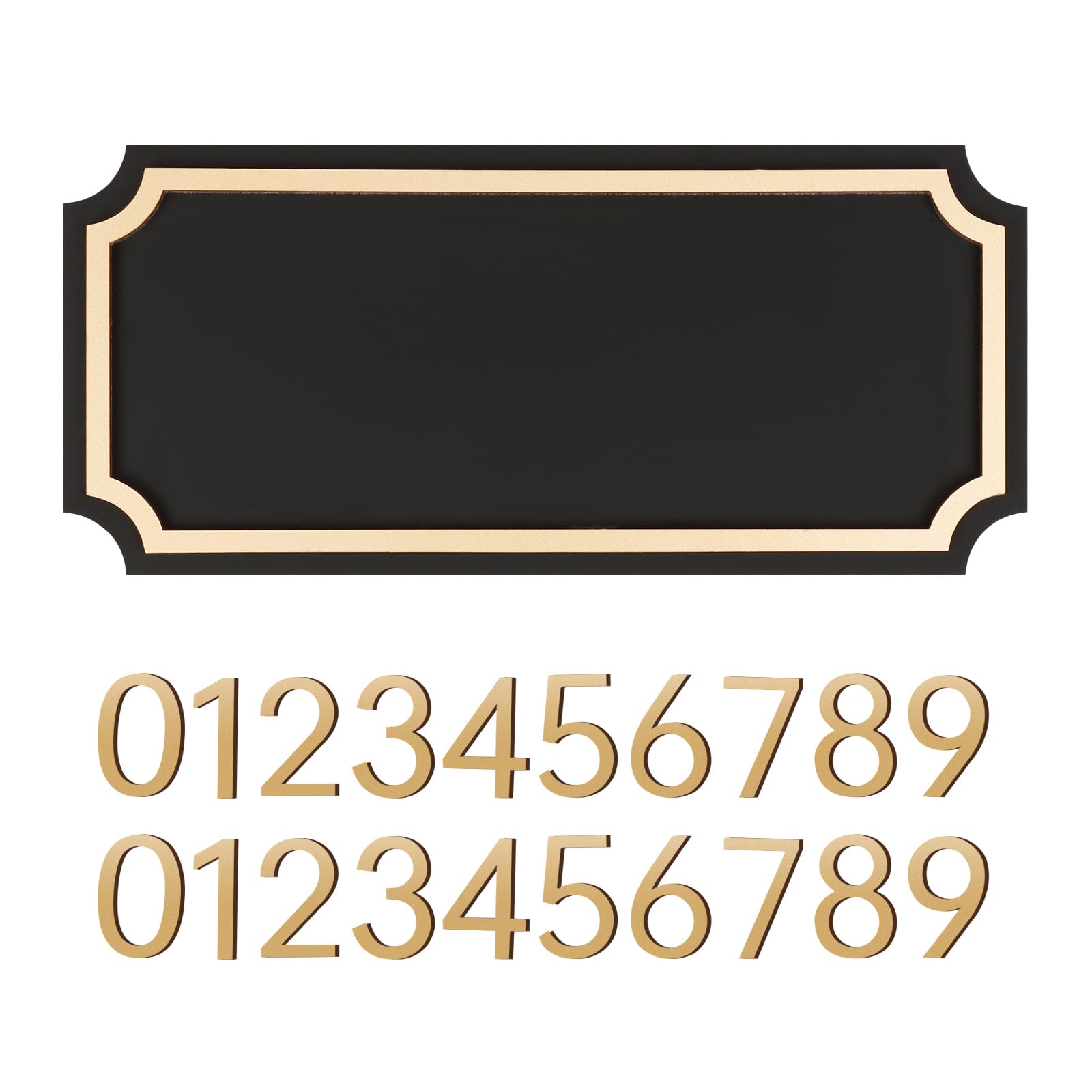 House Numbers for Outside, Address Plaques, Personalized Address Signs for House, Mailbox, Apartment, Office, Classroom, Hotel, Garden (Contains Two Sets of Numbers from 0-9)
