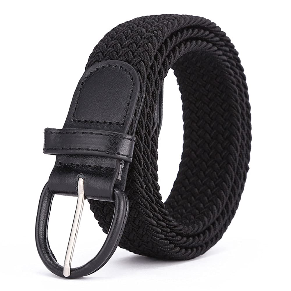 Mens Belt Elastic Braided Belt Men Braided Elastic Stretch Woven Belt