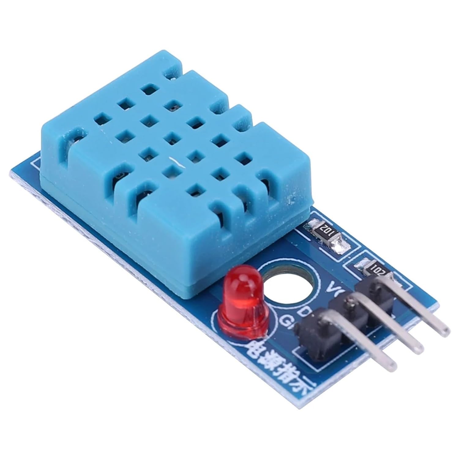 5/10PCS DHT11 Digital Temperature&Humidity Sensor Module Board 3.3-5V 3-Wire High Precision Ultra-Low Power Module(White)