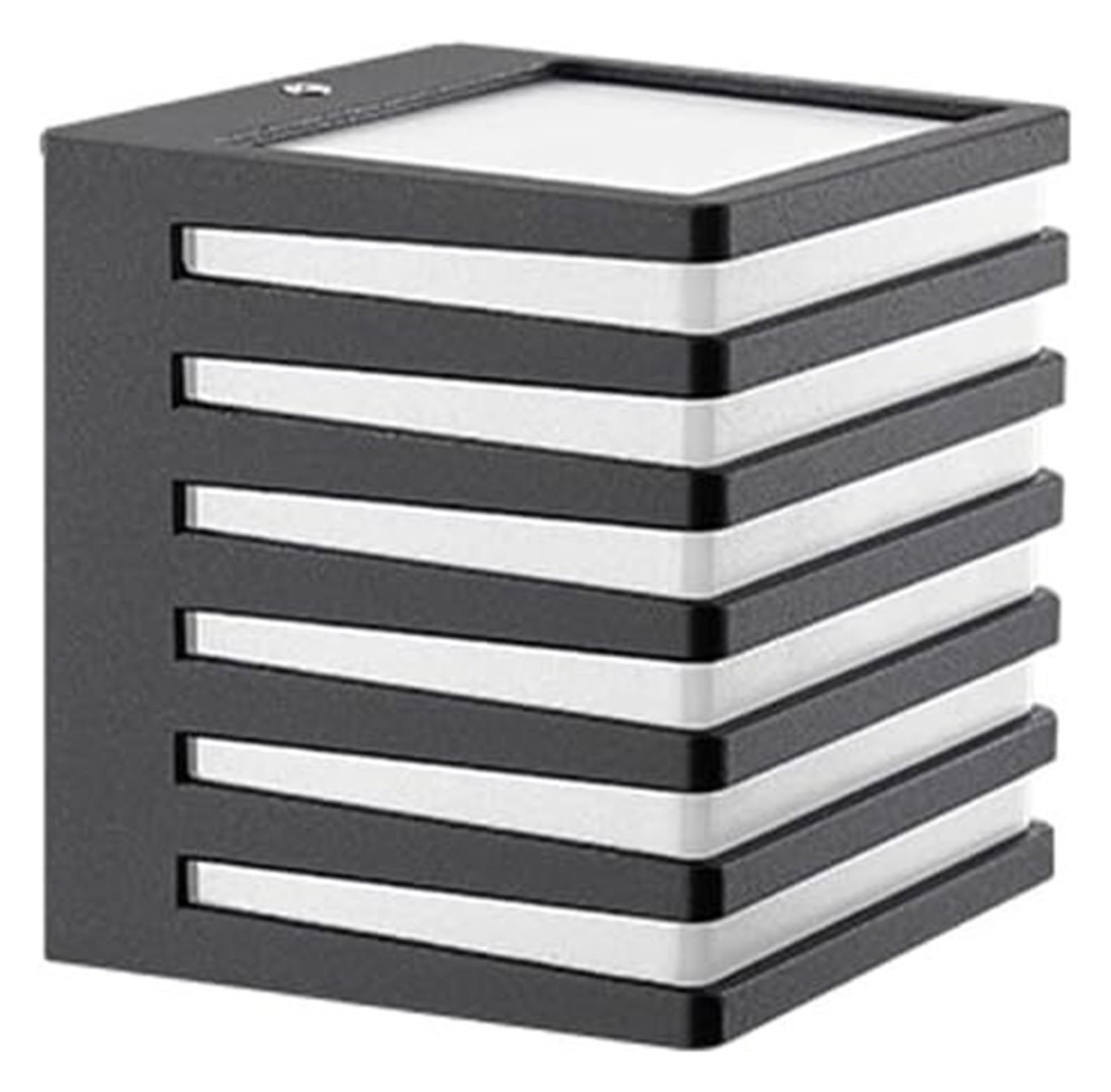 UDPOIUYT Outdoor Wall Lantern, Outdoor Wall Sconce, Square IP55, European Style, 5W LED Warm Light