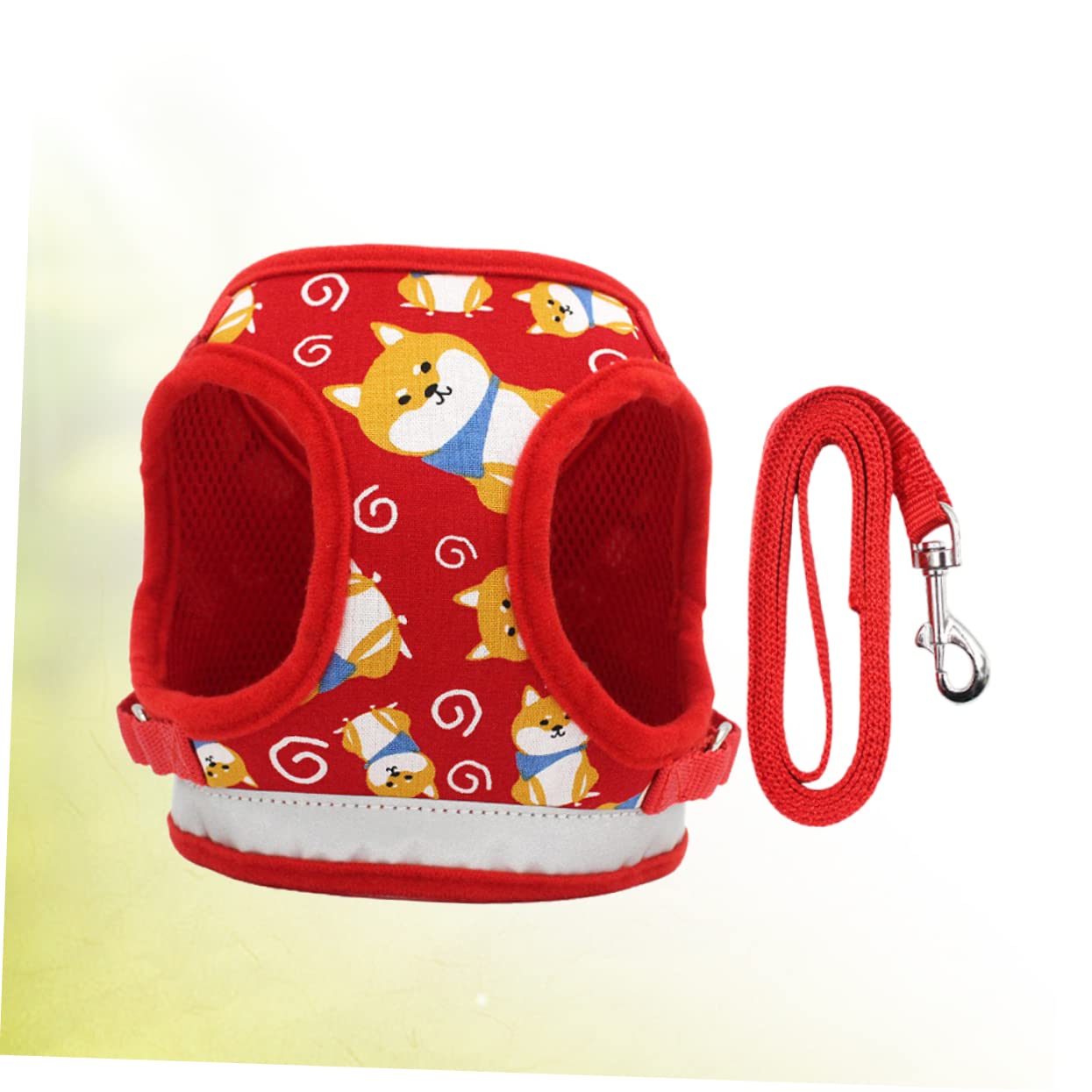 Didiseaon Chaleco con Diseño De Dibujos Animados para Perros Pequeños 3 Unidades Correa De Cómoda Suministros para Mascotas Correa De Tracción para Perros