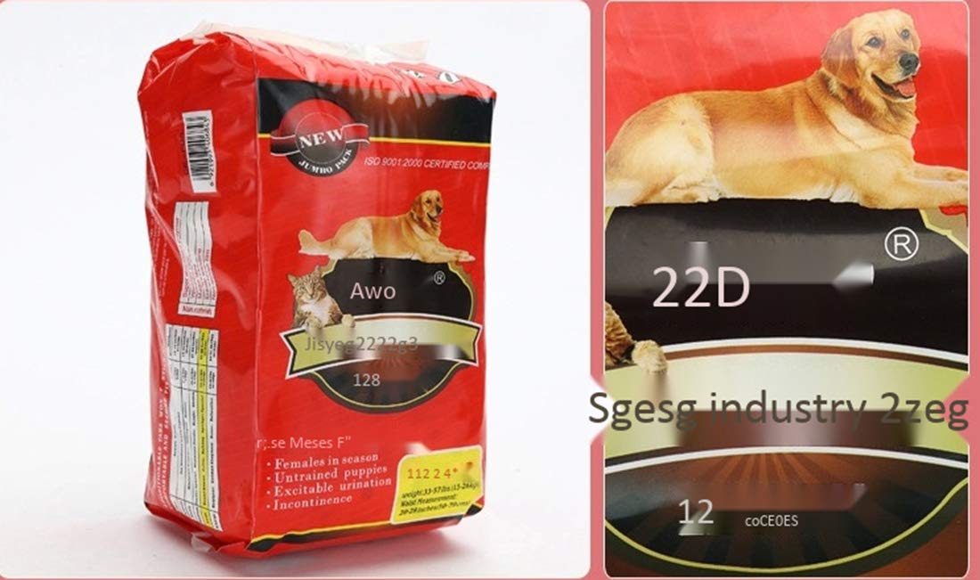 Suministros para Mascotas Pañales Desechables de 10 Hojas Espesar Agua Absorber Pañales para Mascotas para Perros Mujer Perro Incontinencia Pantalones