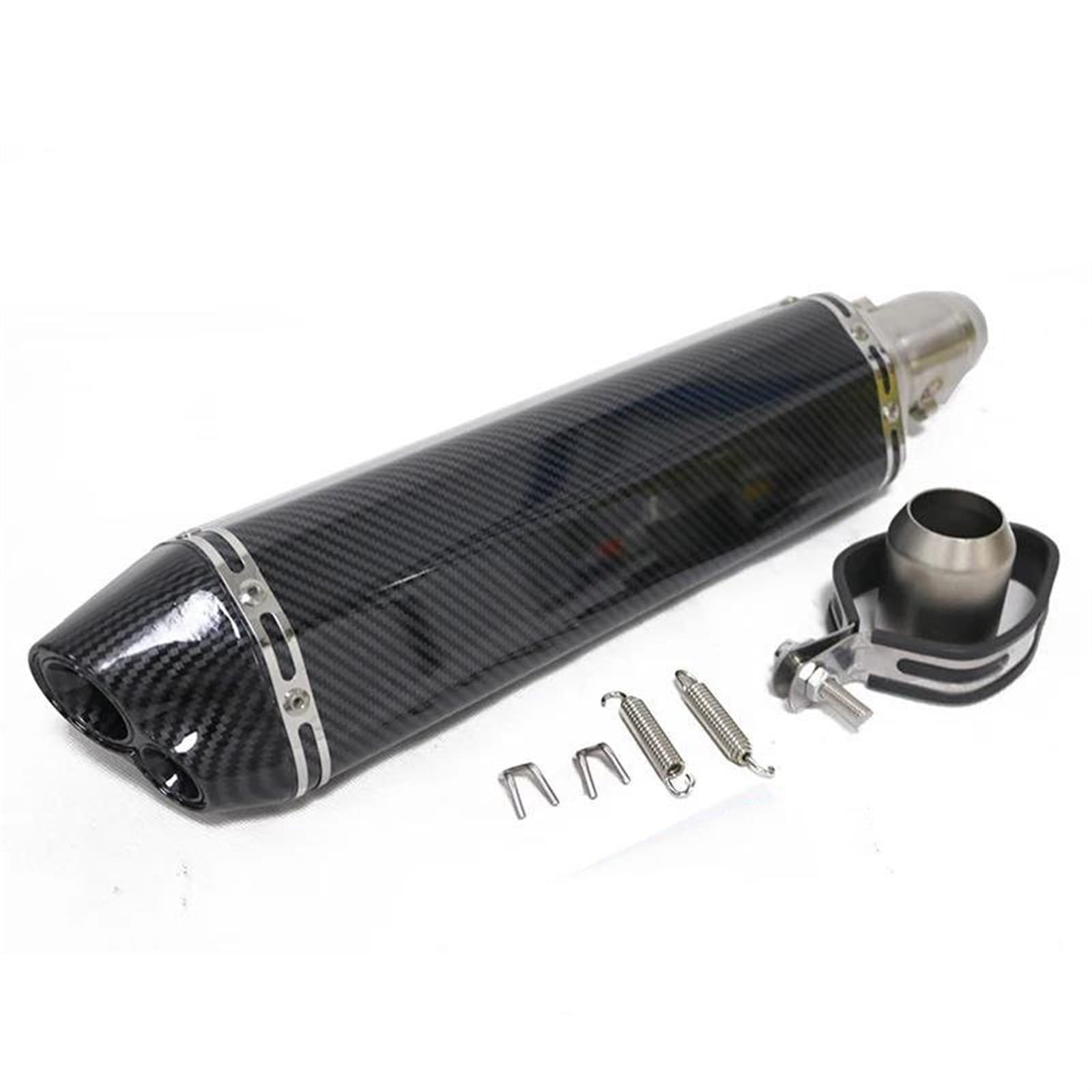 Silencieux d'échappement universel 51 mm en vraie fibre de carbone pour moto de sport