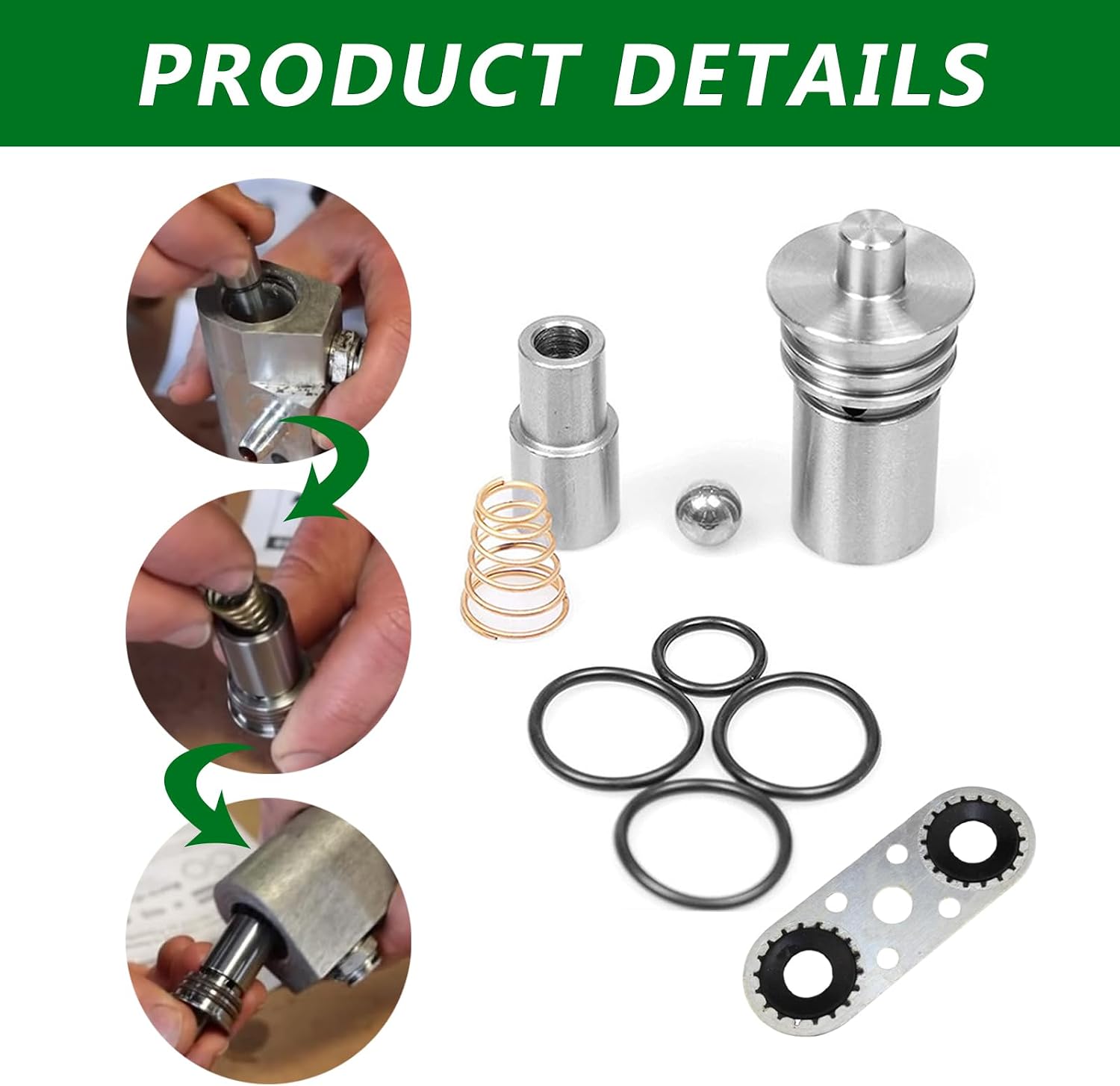STL010 Cooler Flow Bypass Valve Kit Upgrade Compatible With Cadillac Chevy Transmission 2014-Up GM 6L80 6L90, 2016-Up 8L90 8L80 8L90E,Automatic Transmission Assemblies
