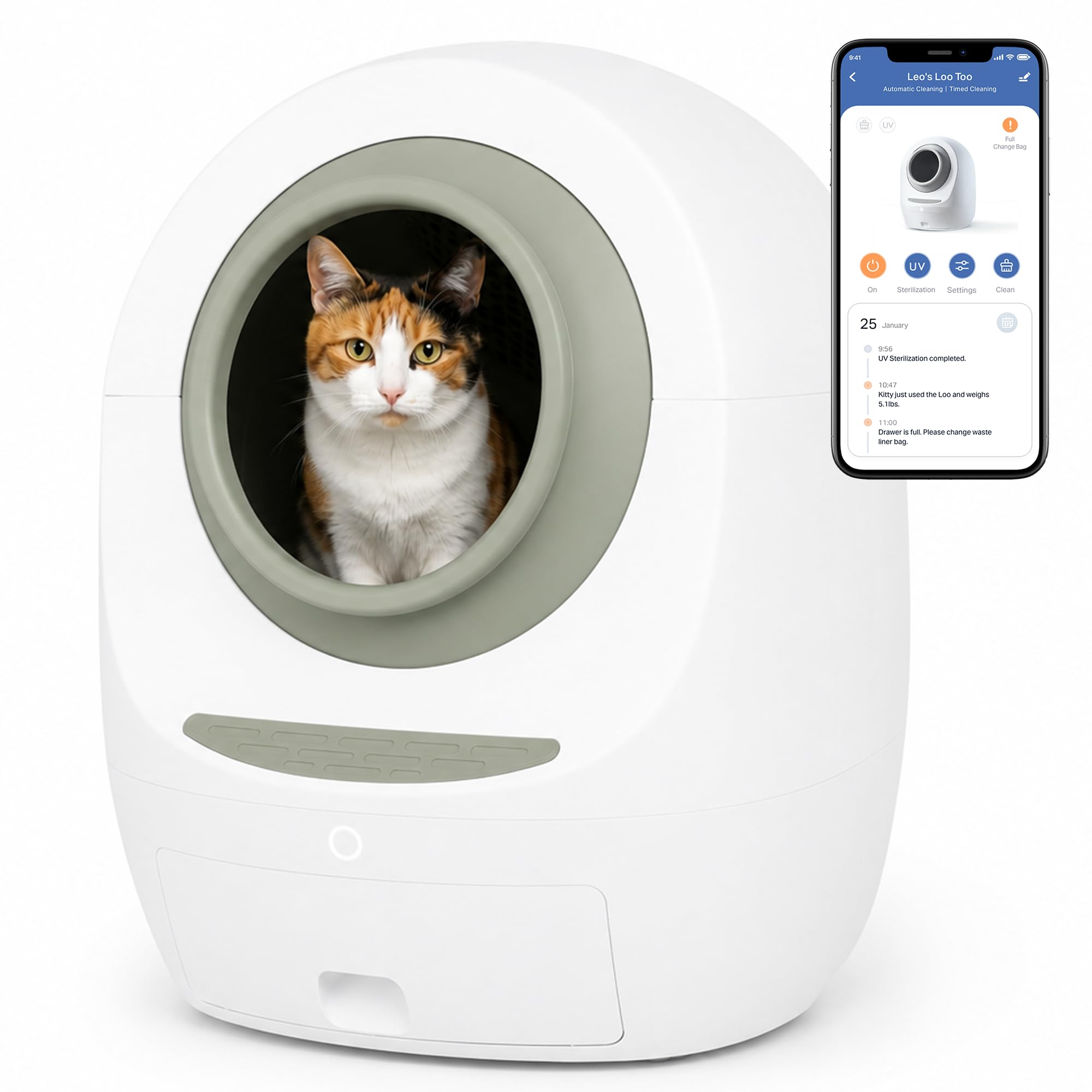 Casa Leo Automatic Self-Cleaning Cat Litter Box