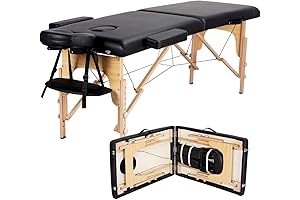 Yaheetech Portable Massage Bed for Message Therapists and Spas
