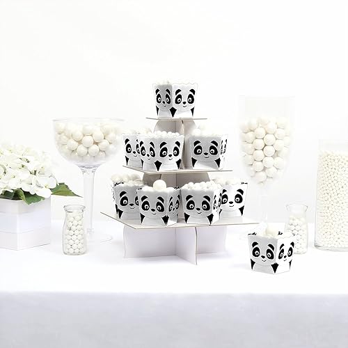 Miniatura 2 de Big Dot of Happiness Party Like a Panda Bear – Baby Shower o Cumpleaños Mini cajas de regalo – Cajas de dulces para fiesta – Juego de 12