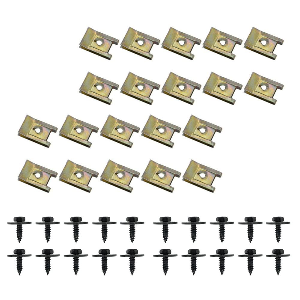 80 Pezzi Clip A U Per Auto - Dadi E Viti Autofilettanti Per Parafango E Carrozzeria - Foto 6