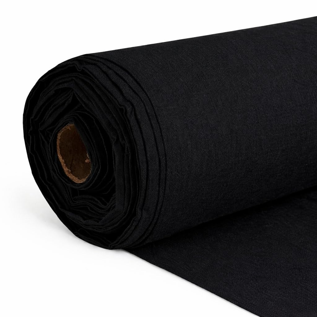 Calico Fabric 1 Metre – Plain 100% Cotton 145GSM 147cm Wide (58”) Midweight Craft Fabric by The Metre – Ideal for Sewing, Quilting, Curtain Linings & Tote Bags