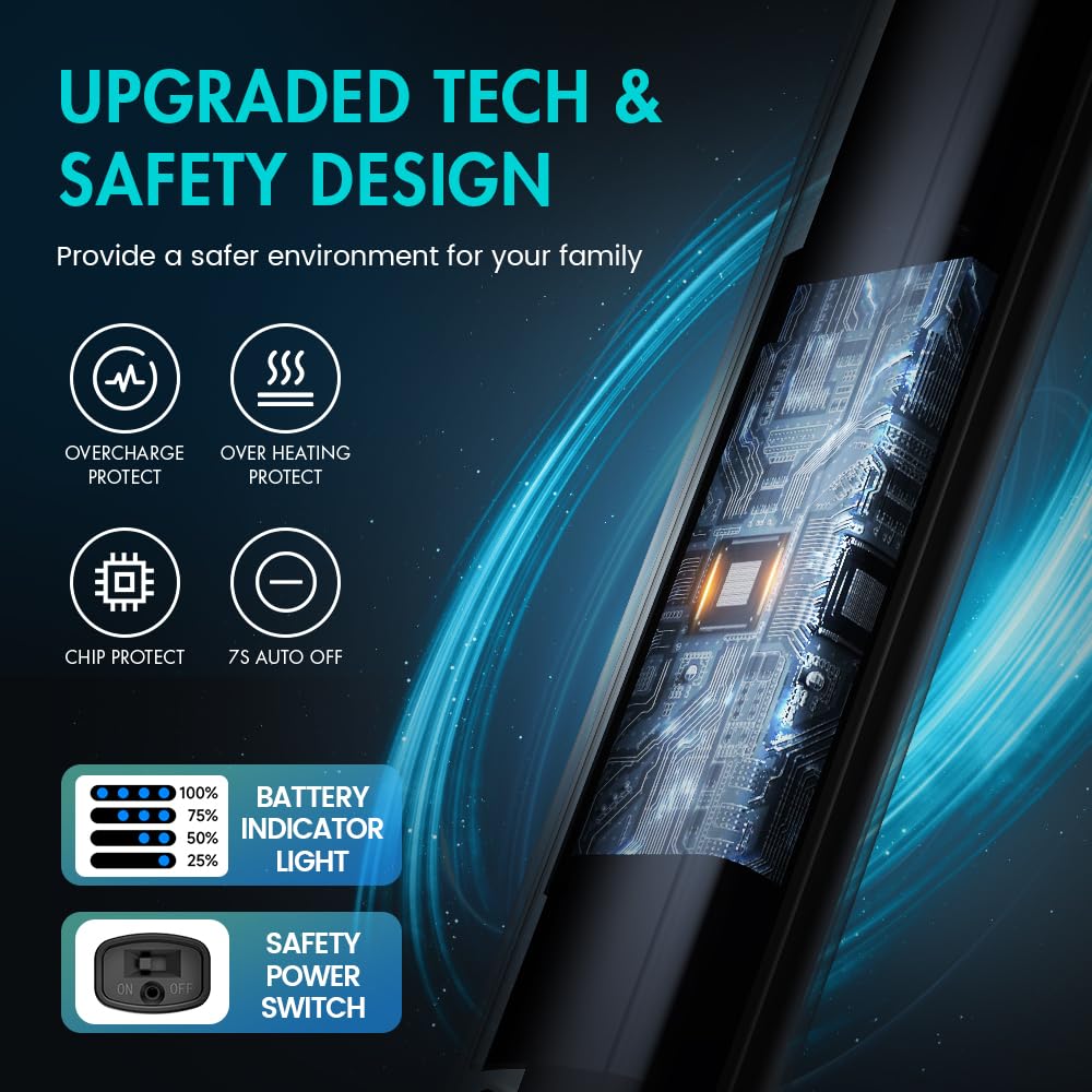 Encendedor eléctrico largo, recargable USB tipo C resistente al viento, encendedor sin llama para velas, estufa y uso al aire libre 5