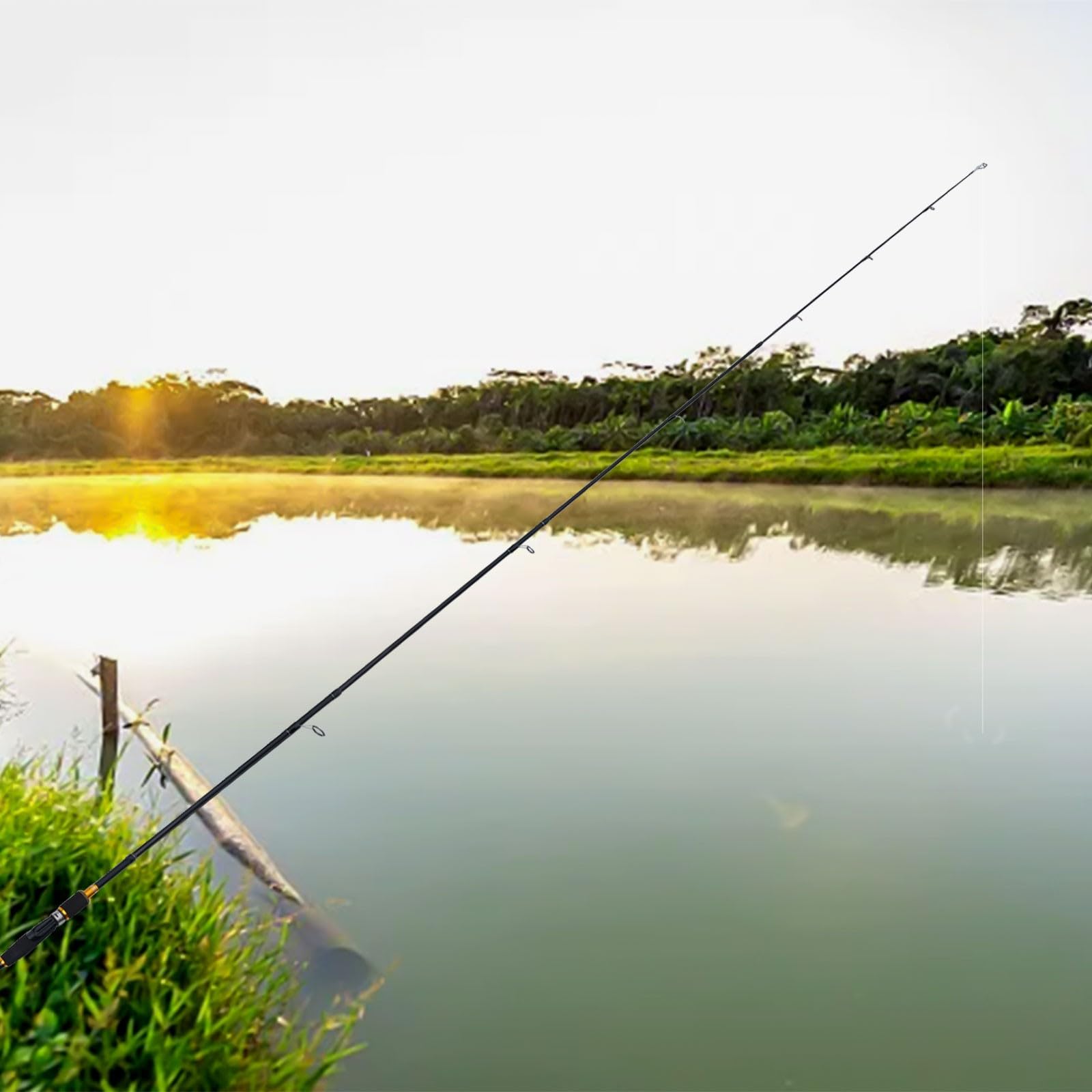 Zoegneer ML Travel Spinner Baitcasting Pole Carbon Multi-section Leurre Rod Carbon Fiber Leurre Canne à pêche pour la pêche 1.8/2.1m